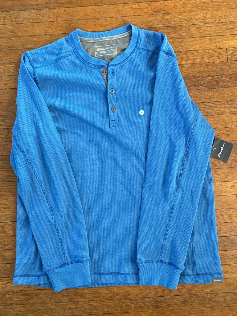 Eddie Bower Thermal Blue Long Sleeve NWT